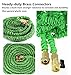 Ohuhu 100 Ft Expandable Garden Hose with Brass Connector & Spray Nozzle