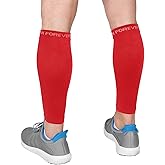 Run Forever Calf Compression Sleeves for Men and Women - Leg Compression Sleeve - Footless Compression Socks for runners