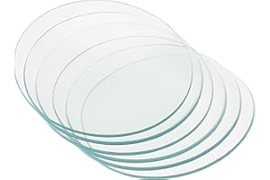 PATIKIL 80 mm Diameter Watch Glass, 12 Packs Beaker Cover Smooth Edges Chamfered Arc for Laboratory, Transparent