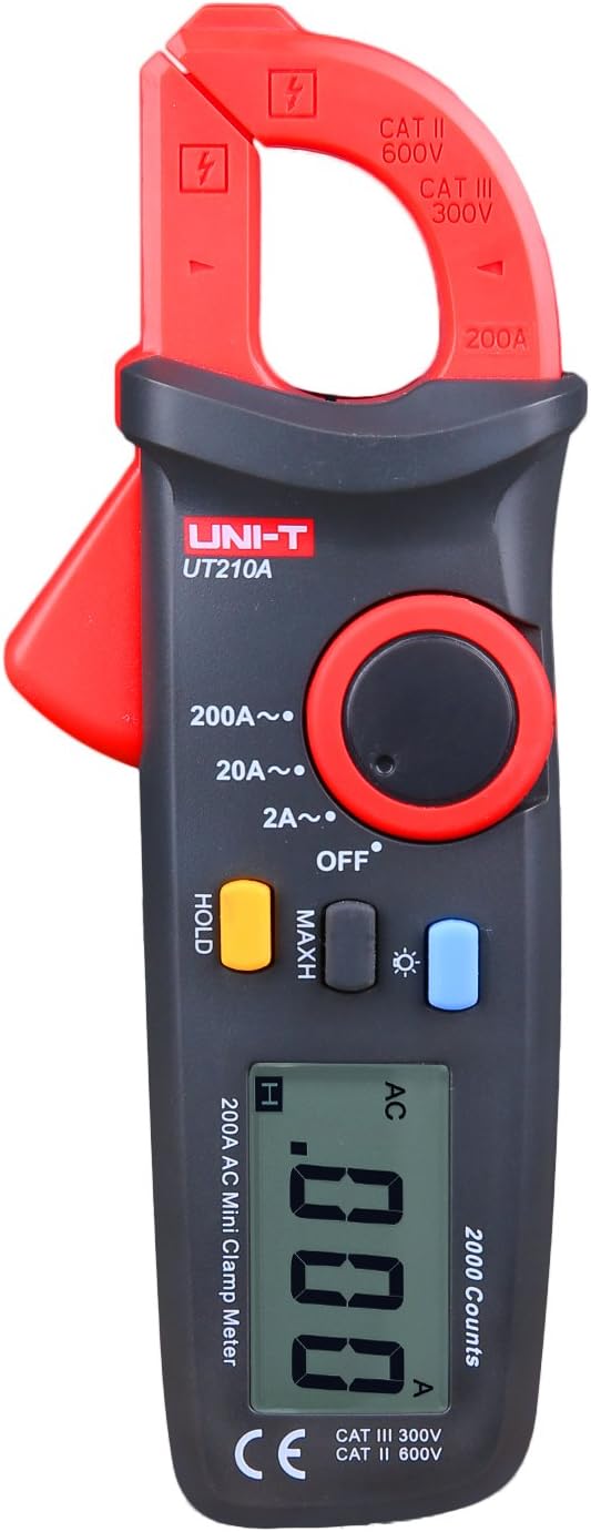 ZIBOO UNI-T ZB-UT210A 200A 2000 Conuts Mini LCD Electrical Leakage Current Clamp Meters