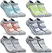 Tesla CLSL TM-MZS05-DGXZ_Large Men's 6-Pairs Atheltic No Show Socks Cushioned Comfort w Mesh MZS05