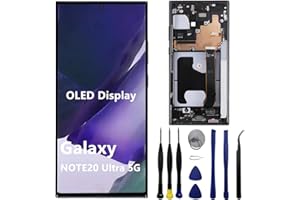 LASYTY OLED for Samsung Galaxy NOTE20 Ultra SM-N985F Screen Replacement NOTE20Ultra 5G SM-N986U SM-N986U1 SM-N986W LCD Display Touch Screen Digitizer Support Fingerprint and S-Pen (with Black Frame+Tools)