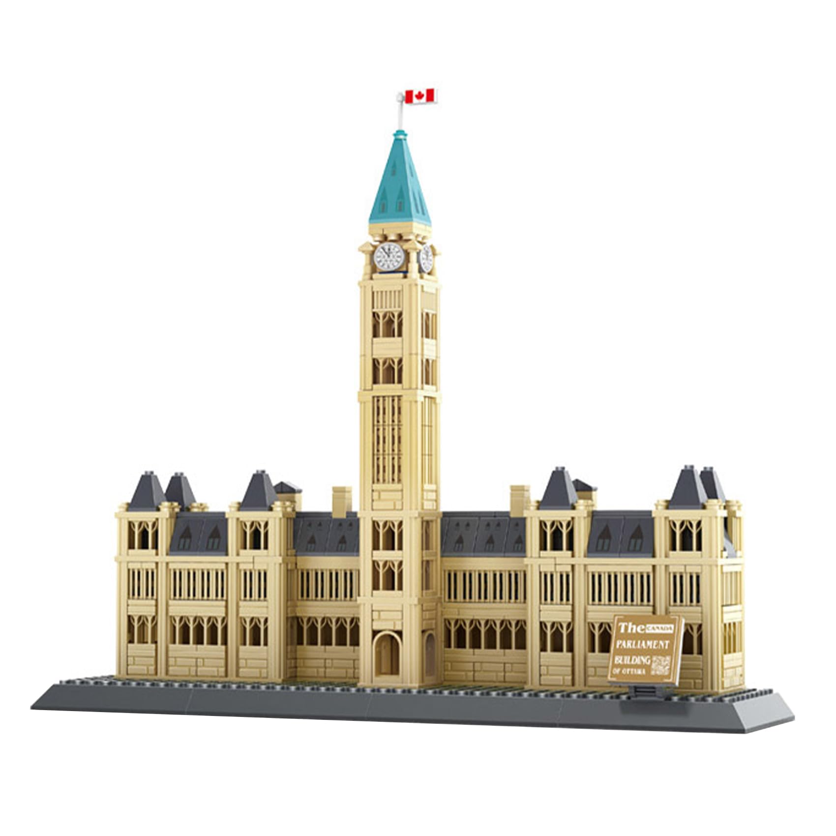 Oichy Architecture Building Toys STEM Parliament Hill Building Block Model Collectible World Famous Landmark Construction Sets for Boys and Girls (608pcs)