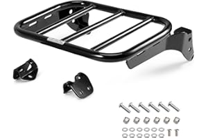 Eumti Luggage Rack for Softail, Backrest Holdfast Sissy Bar Rear Sport Solo Detachable Rear Luggage Rack Fits 2018-2024 Harley Fat Bob FXFB FXFBS Sport Glide FLSBB Low Rider FXLR FXLRS FXLRST