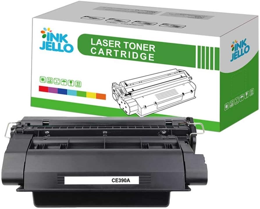 InkJello Compatible Toner Cartridge Replacement for HP LaserJet Enterprise M4555 MFP M600 M602 M603 M4555dn CE390A (Black)