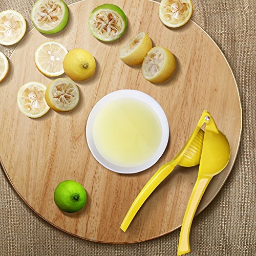 Lemon Squeezer Enameled Aluminum Alloy, Joinkitch Manual Citrus Juicer Press, Handheld Press Juicer (yellow) - Thumbnail 2