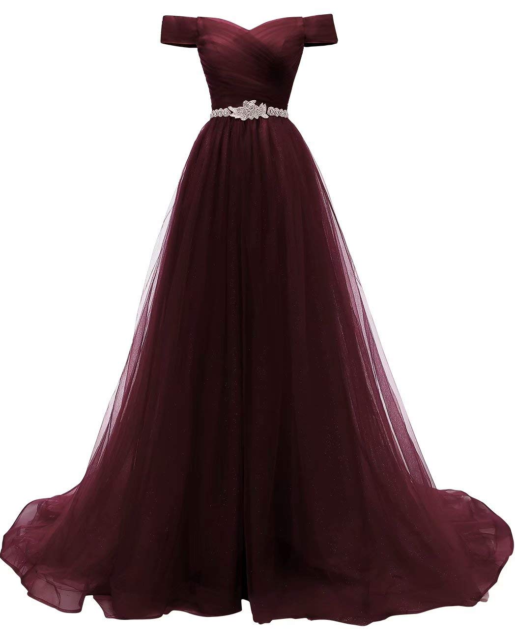 dark burgundy prom dress