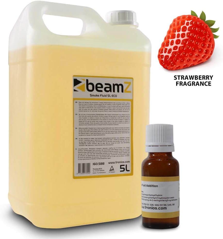 beamz 5 Litre Eco Smoke Machine Fluid Orange w Amazon.co.uk Electronics