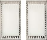 Dudu N Girlie Cotton Jersey Mini Cot Fitted Sheets Pack of 2 Cream