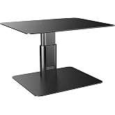 Nillkin Monitor Stand for Desk, Adjustable Height Computer Monitor Stand | Ergonomic Aluminum Computer Stand for Desktop | iMac, Studio Display XDR, Dell, HP, Lenovo, Other Screen Display | Black