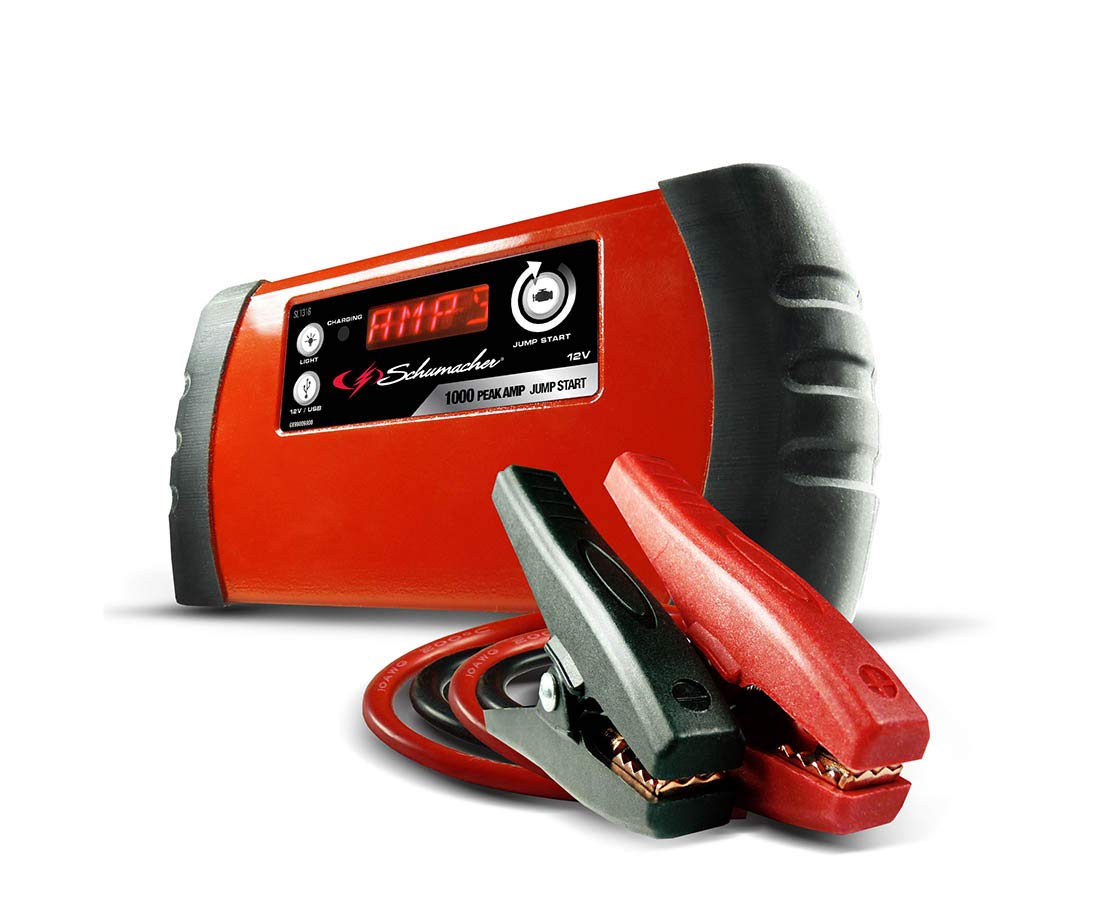 Schumacher SL1316 1000 Peak Amp Lithium Ion Jump Starter with USB Portable Power Port