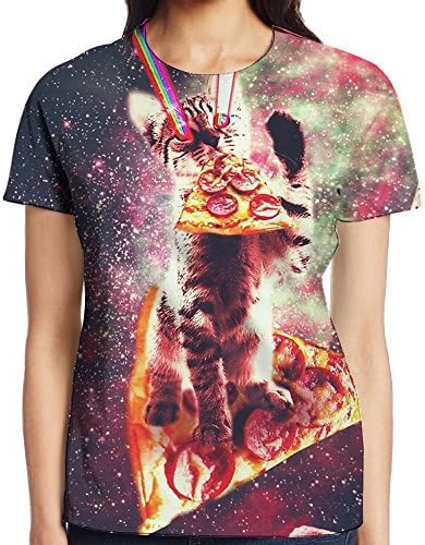 Mortal Dream 3D Print Space Razer Cat Loves Pizza Special Baseball Jersey T Shirt
