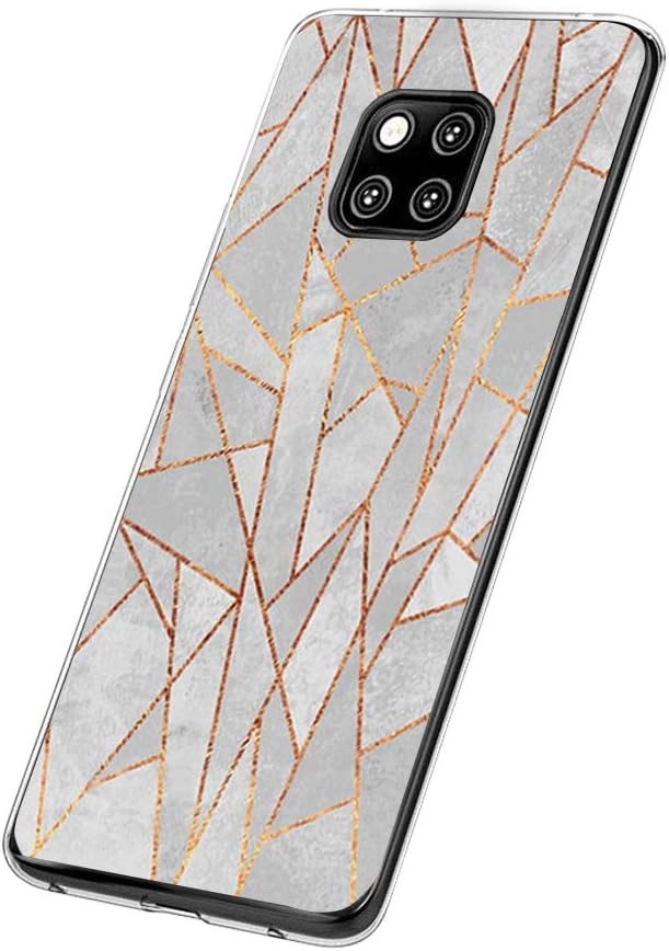 Clear Case for Huawei Mate 20 Lite/Mate 20 Pro Case Marble Phone Case Silicone TPU Bumper Shockproof Protective Cover