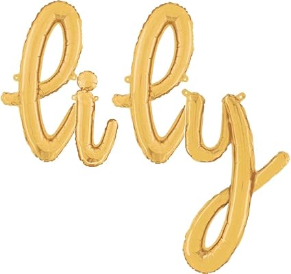 Toyland Ballons Avec Lettres D Ecriture En Or De 14 Po Lily Top 10 Des Prenoms De Filles 18 Amazon Fr Jeux Et Jouets