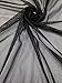 Small Micro Hole See Through Stretch Nylon Spandex Mesh Power Net Fabric (Black)