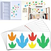 Dinosaur Footprints Wall Decals for Kids Room, 60 Pcs, 2 Size