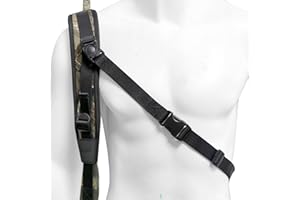 HUNTPAL Gun Sling Stalker Sling with Removable Swivels, Neoprene Padded Hunting Shotgun Rifle Sling, Length Adjustable Univer