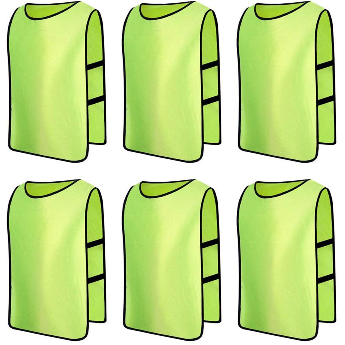 Senston 6 X Football Training bibs Sports Pinnies Adult Scrimmage Training Vests Football/Soccer Bibs