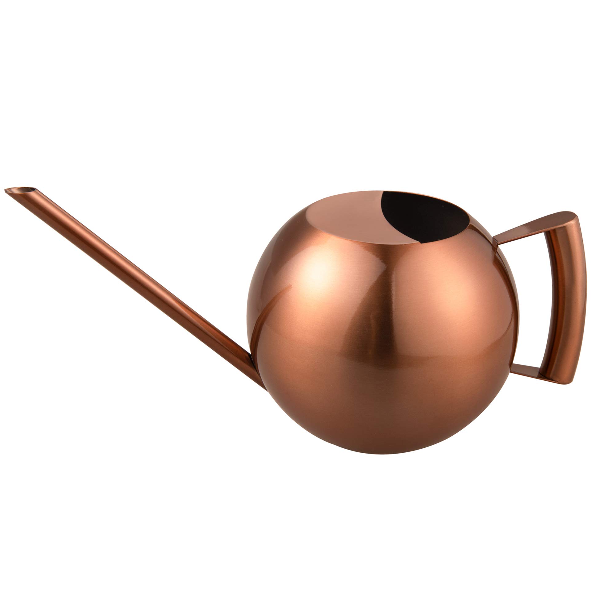 IMEEA 45oz/1.3L Indoor Watering Can Watering Jug with Long Spout Stainless Steel Water Can (Copper Colored)