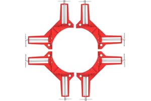 Glarks 4Pcs 90 Degree Right Angle Clamps, Corner Clamp for Woodworking, Adjustable Corner Square Clamp for DIY Fish Tanks Pic