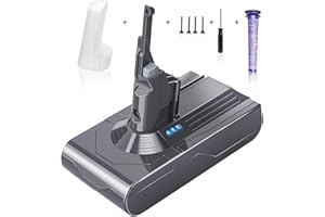 HNHNZGZG Upgraded V8 Battery 21.6V 4500mAh Replacement for-Dyson Vacuum V8 Units, Part no# 967834-05.215681.967834-02.972237-01.229602-01.214730-01 V8 Series (V8 Battery 4500mAh+kit*5)