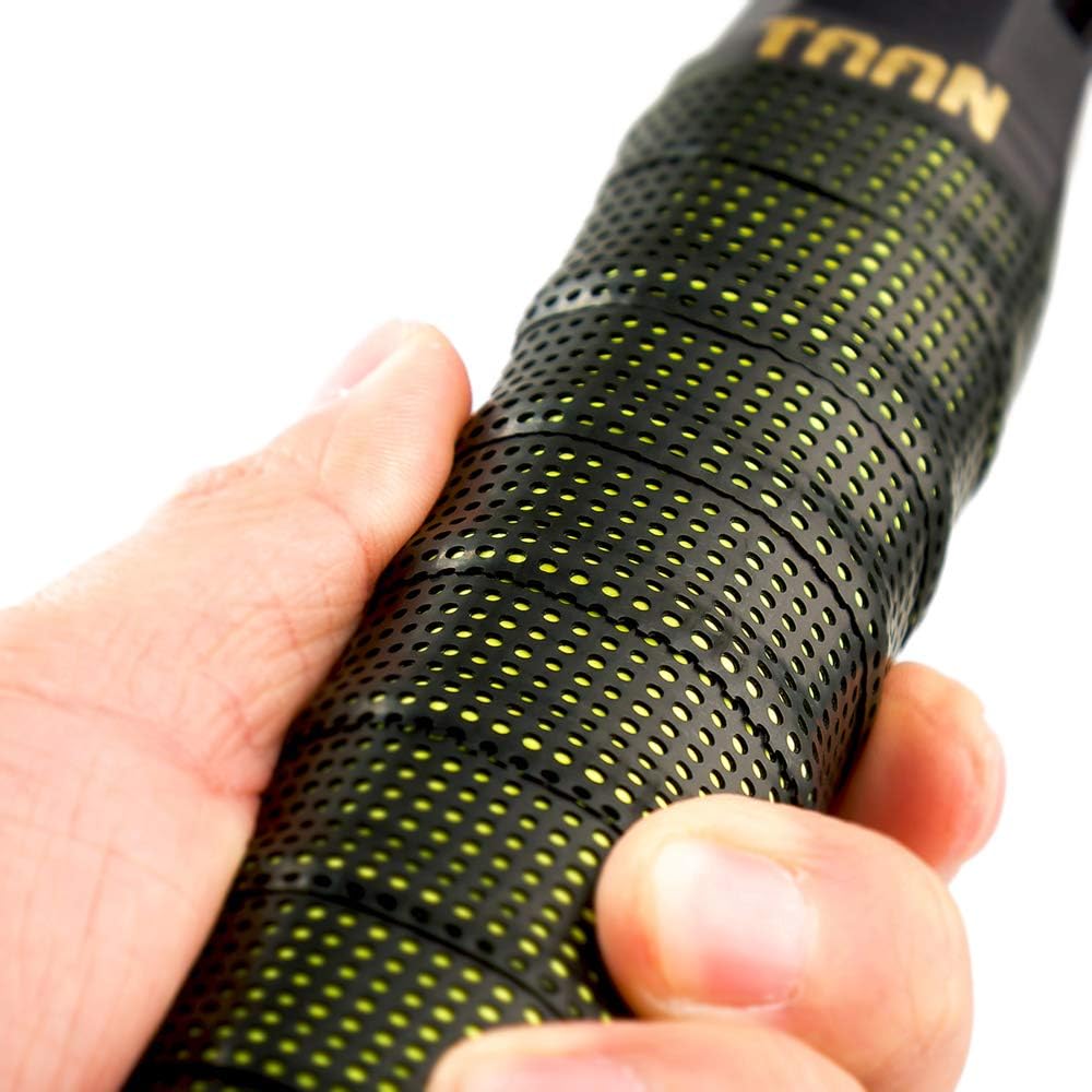 FJZLIFE Tennis Racket Grip in The TAAN Series-Classic -Perforated Super Absorbent-Ultra Cushion Replacement Tennis Overgrip for Badminton, Squash, Baseball, Table Tennis, Bike and More : Clothing