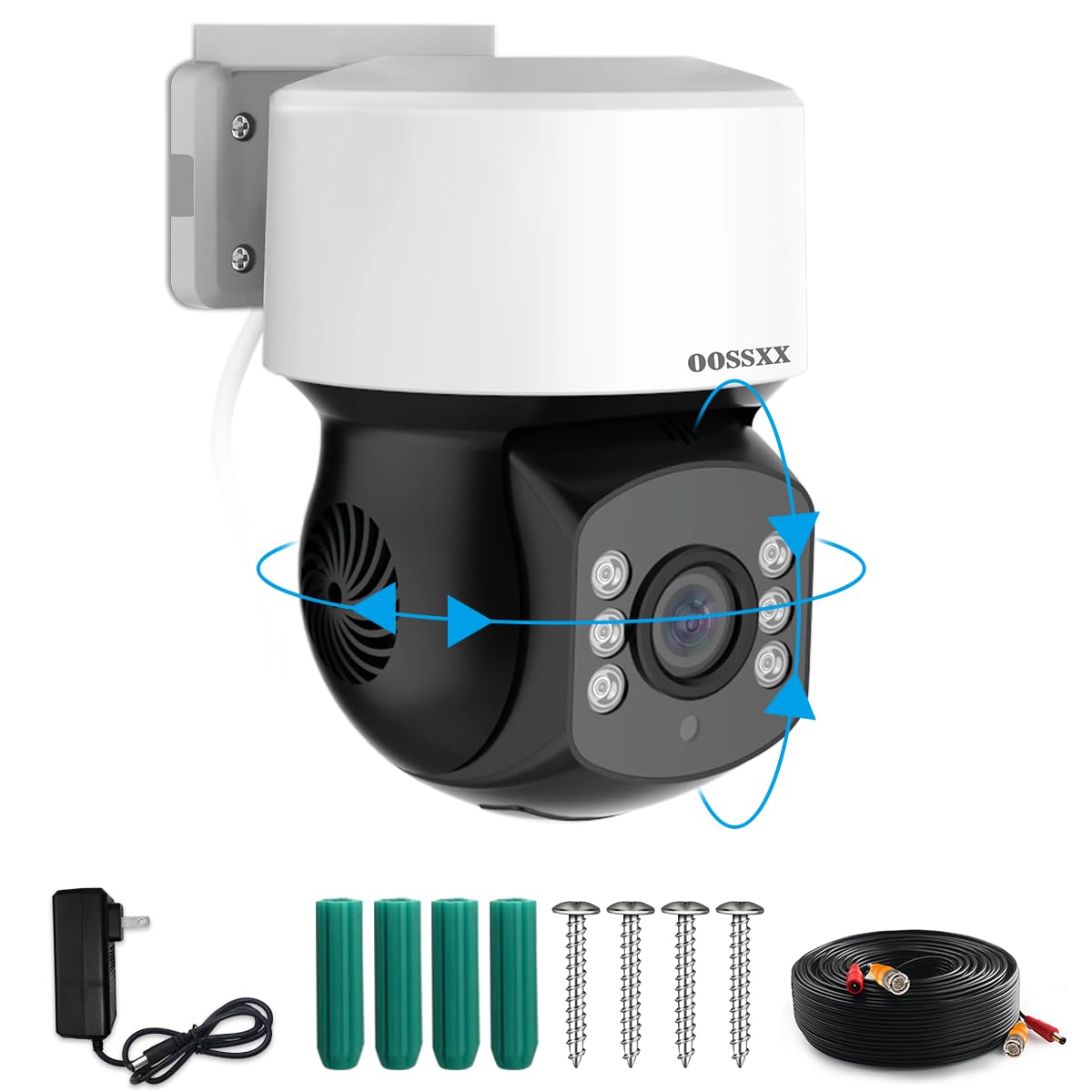 Photo 1 of [PTZ AHD] Wired Security Camera System Surveillance Cameras for Home Security PTZ Camera Outdoor CCTV Extend Camara Dome Indoor House Systems 80ft IR Video Night Vision, IP65 Waterproof