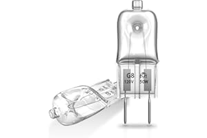 TobeBright G8 Microwave Light Bulbs Under Hood 50W 120V Fits for GE Over The Range Microwave Oven Surface Light Bulb, Replaces WB08X10050 WB08X10057, 2 Pack