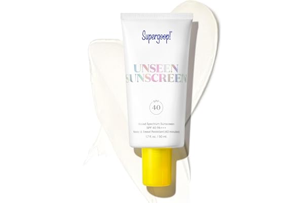Supergoop! Unseen Sunscreen - SPF 40 - Invisible, Broad Spectrum Face Sunscreen + Makeup-Gripping Primer - Weightless, Scentl