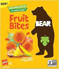 Bear, Fruit Bites Tropical, 3.5 Ounce