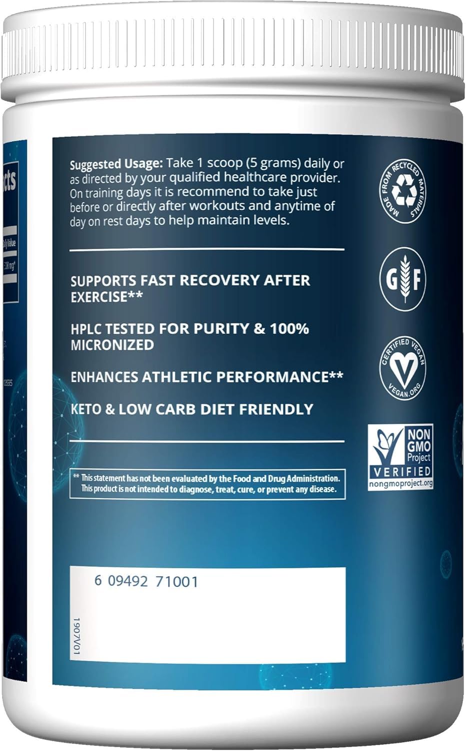 MRM Creatine Monohydrate Powder (Micronized) - 325g - Powder