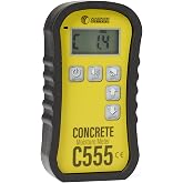 Wagner Meters C555 Pinless Concrete Moisture Meter &ndash; Fast Moisture Testing with No Surface Damage (with Standard Calibrator)