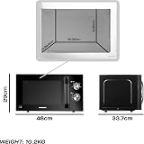 Daewoo 800W 23L Microwave with 5 Power Settings & Timer - Black view 5