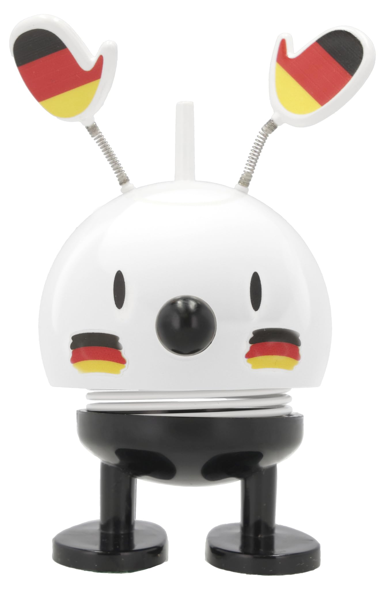 Hoptimist Roligan Germany S White – Shake Figurine, Scandinavian, Living Room, Office, Bathroom, Original Gift – Abs/Steel