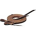 Weaver Leather Skirting Leather Split Reins, 7-feet Long Western Reins for Horses for Trail Riding, and More, Durable Equine Supplies, Dark Oil