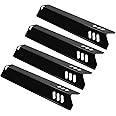 Unicook 15 Inch Grill Heat Plates Replacement Parts for Dyna-Glo DGF510SSP, DGF493BNP, Porcelain Grill Burner Covers, Grill Heater Part Heat Shields for Backyard, Uniflame GBC1460W, 4 Pack