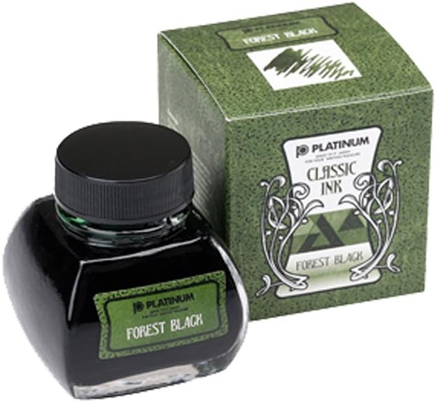 Platinum Classic Ink 60ml Forest Black, 60 ml