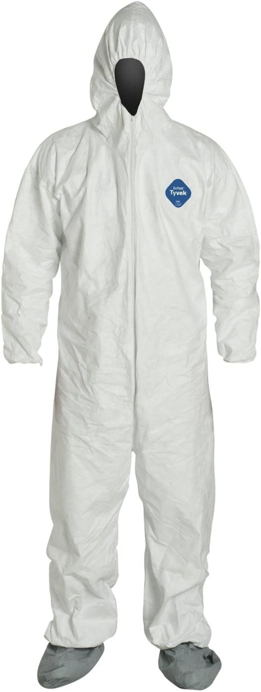 TYVEK COVERALL W/HD/BT 2X @25, Pack of 25