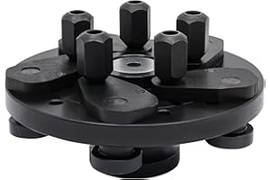 HFGVBDNE Universal Wheel Balancer Adapter Plate, 40mm Shaft Diameter Tire Spin Tool, 5-Lugs Adapter Wheel Balancer Machine Fi