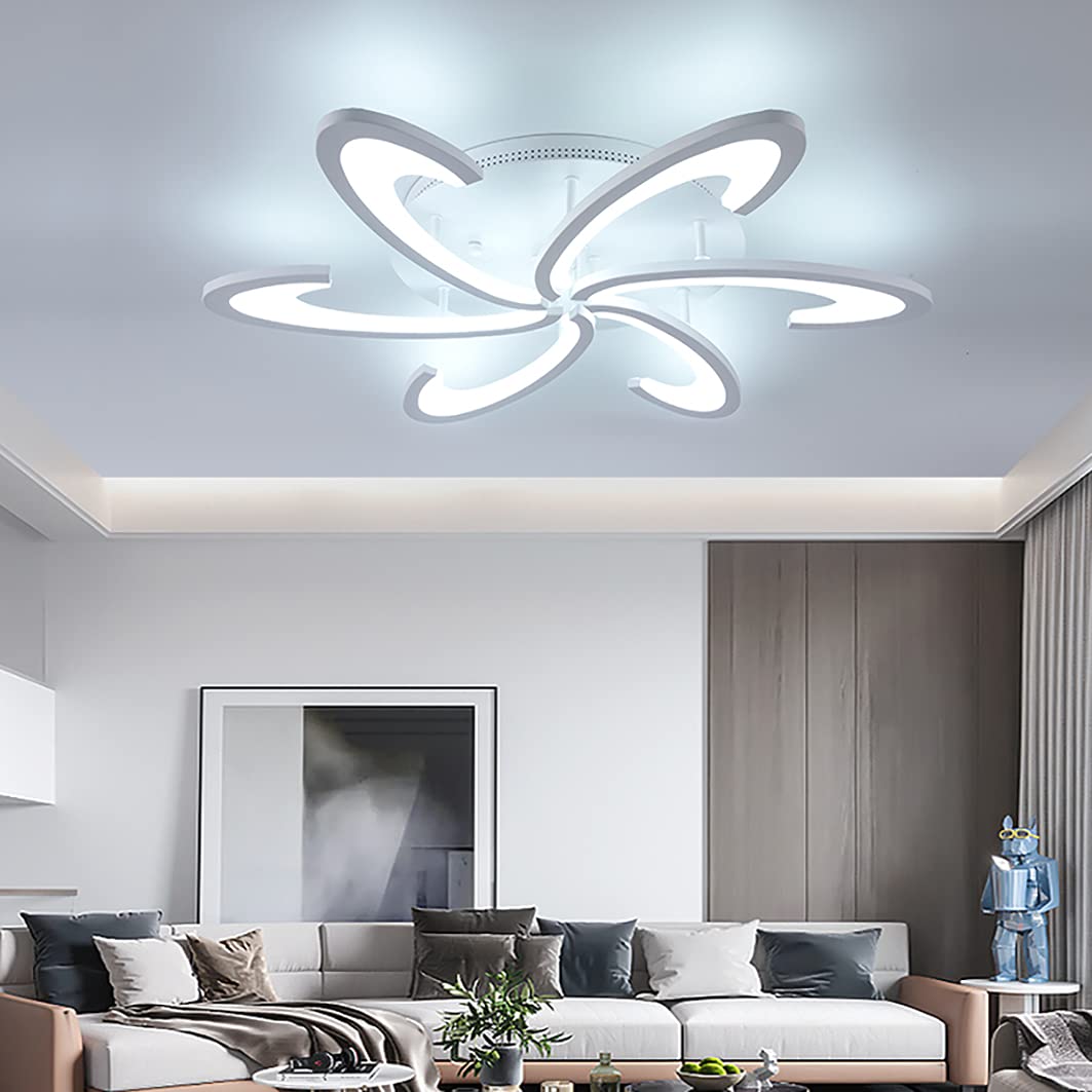 GreeLustr Acrylic LED Ceiling Lights - Geometric Design for Living Room, Bedroom, Kitchen, Office, Corridor - 6000K Cool White
