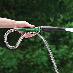 Hammacher Schlemmer The Indestructible Stainless Steel Hose (100')