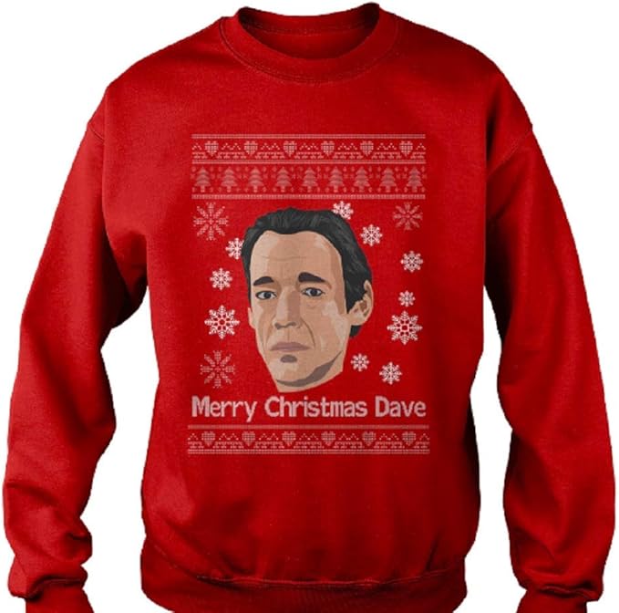 Red Trigger Only Fools and Horses Alright Dave Funny Christmas Jumper Sweatshirt Amazon.co.uk