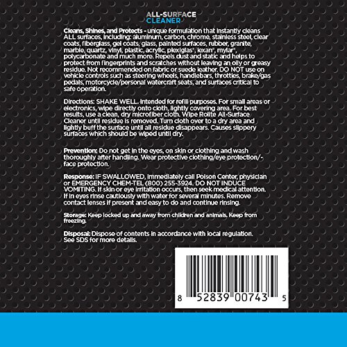 All-Surface Cleaner (1gallon) Instantly Cleans TV, Plasma, LCD, LED, iPad, iPod, iPhone, Laptop, Macbook, Computer Monitor, Tablets, GPS