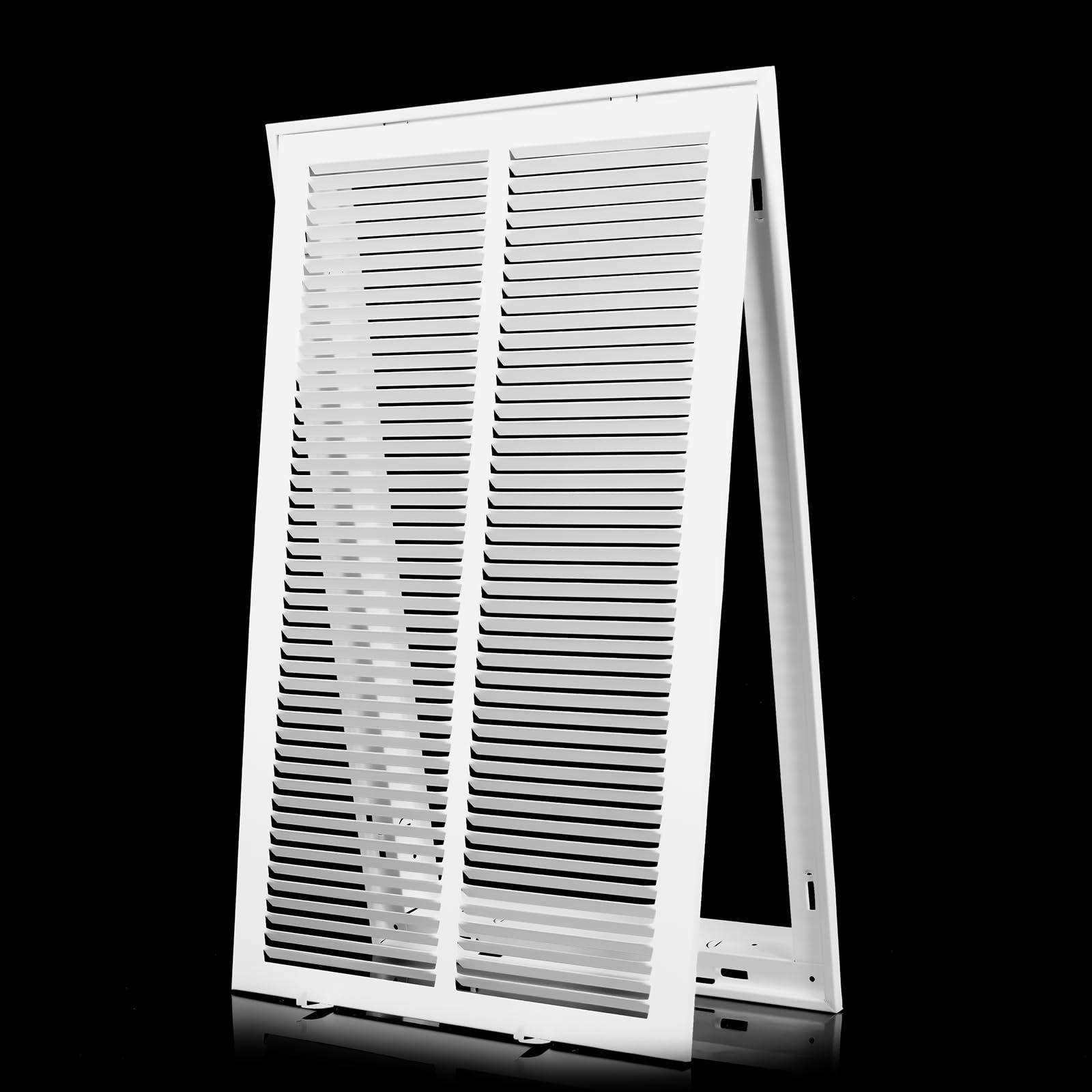 View 1 of 14x20 Return Air Grille [Duct Opening Size],Return Air Vent Cover for Wall Or Ceiling,Steel Return Air Filter Grilles Removable Face/Door for 1 Inch Filters (14"W x 20"H [Duct Opening])