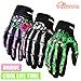 RIGWARL Cycling Gloves Skull Zombie Bone Design Cycling Climbing Motorcycles Cycling Gardening Gloves Men & Women (108 White, XX-Large)