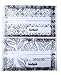 Butipods Slim Wet Wipe Case Travel Clutch Pouch Holder 2 PACK | Reusable Refillable Portable Baby Wipes Dispenser Container (BLACK PAISLEY)