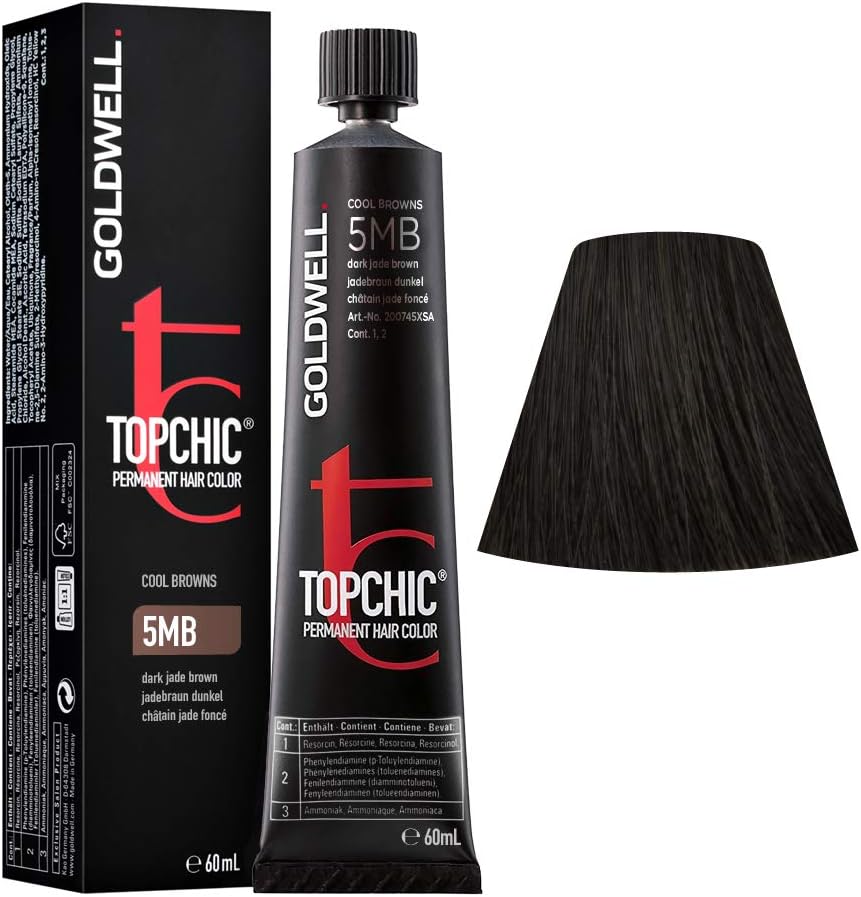 Goldwell Topchic Permanent Hair Colour 5Mb Dark Jade Brown 60 ml 4021609000730