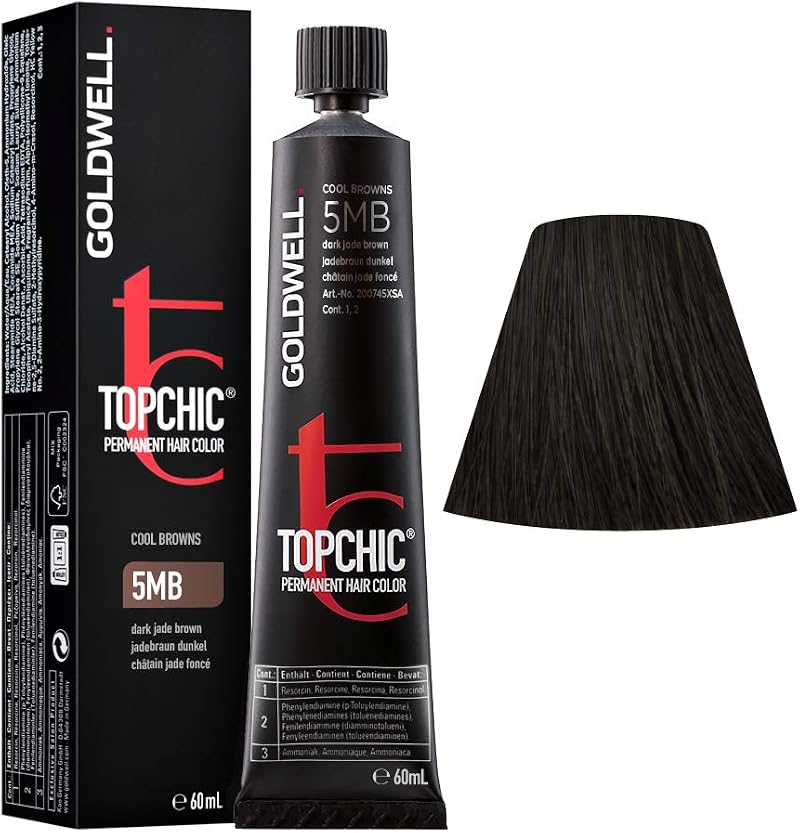 Goldwell Topchic Permanent Hair Colour 5Mb Dark Jade Brown 60 ml 4021609000730