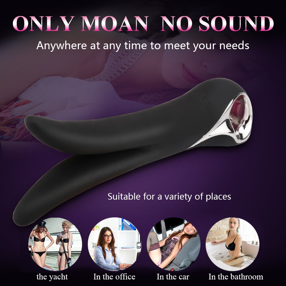 XBB Rechargeable Multifunctional Silicone Vibrator 10 Speeds with Orgasm Mode G Spot Stimulator Prostate Anal Personal Massager(Black)