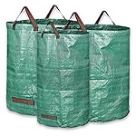 Koram 3-Pack Garden Waste Bags Heavy Duty Reusable Gardening Yard Lawn Leaf Bag- 2x 72 Gallons,1x 32 Gallons
